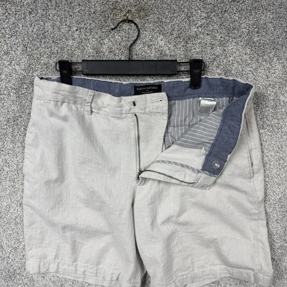 Banana Republic Aiden Club Shorts 34x7.5 Hamptons Nautical Stealth Wealth Preppy